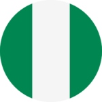 nigeria flag round icon