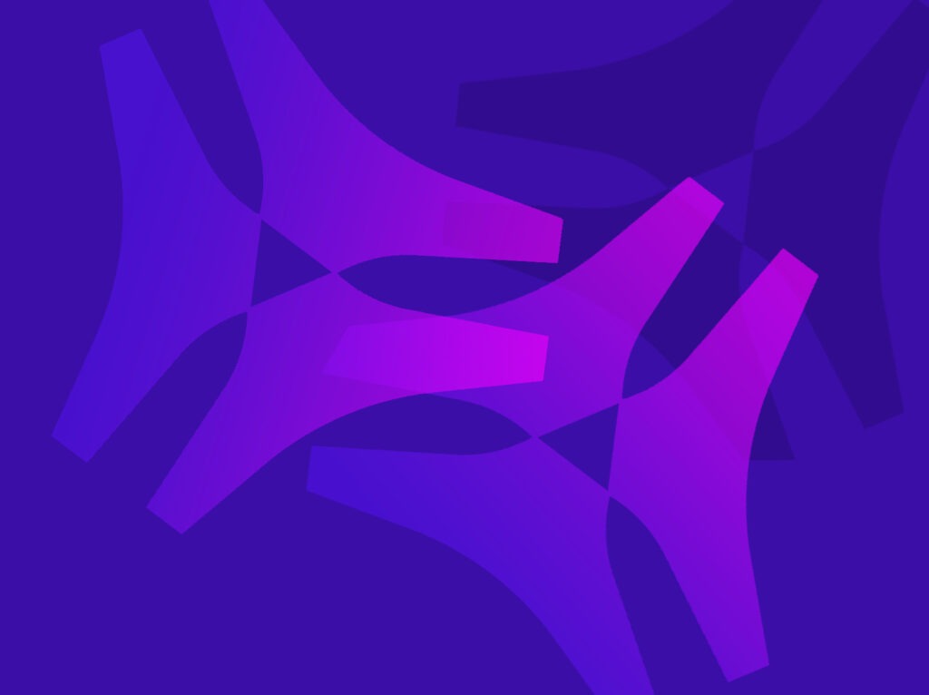 Banner with overlapping sovereignt logos on purple background