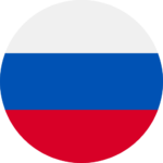 russia flag round icon