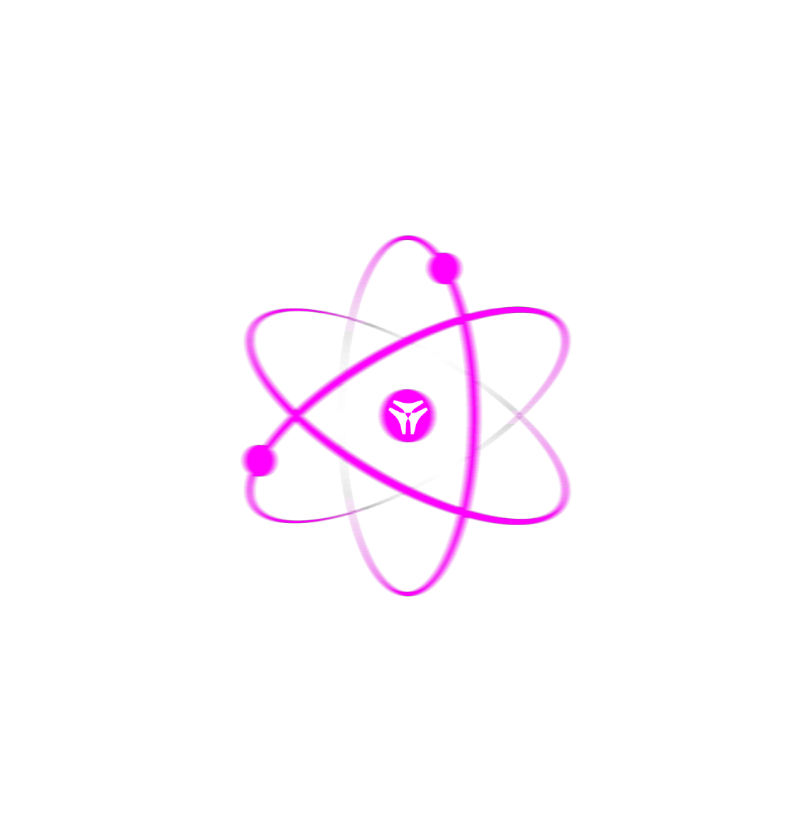 Sovereignt-logo in the center of cosmos atom like structure depicting that sovereignt protocol is built using cosmos SDK