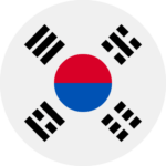 south-korea flag round icon